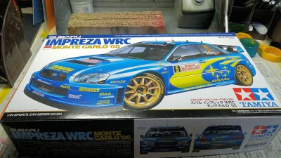タミヤ1/24 スバルインプレッサ WRC モンテカルロ '05